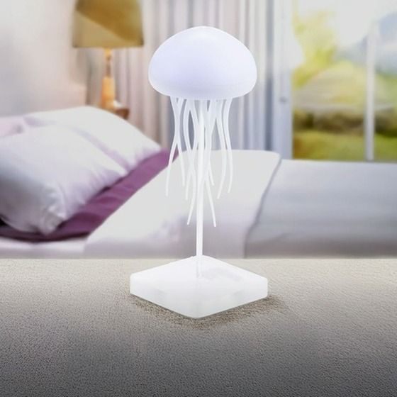 Jellyfish RGB Wave Lamp – Motorised Tentacles, Rechargeable, Desktop or Hanging