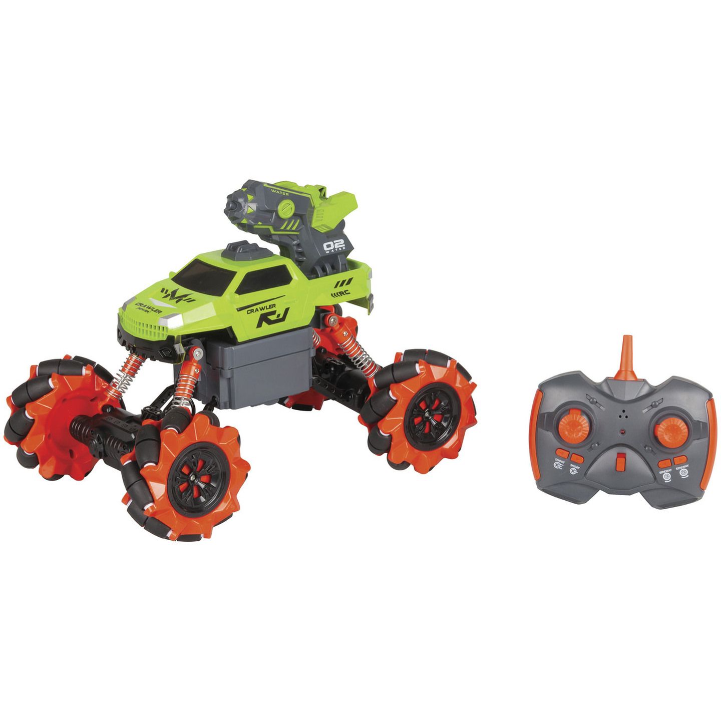 2-In-1 Rock Crawler with Water and Rocket Launcher