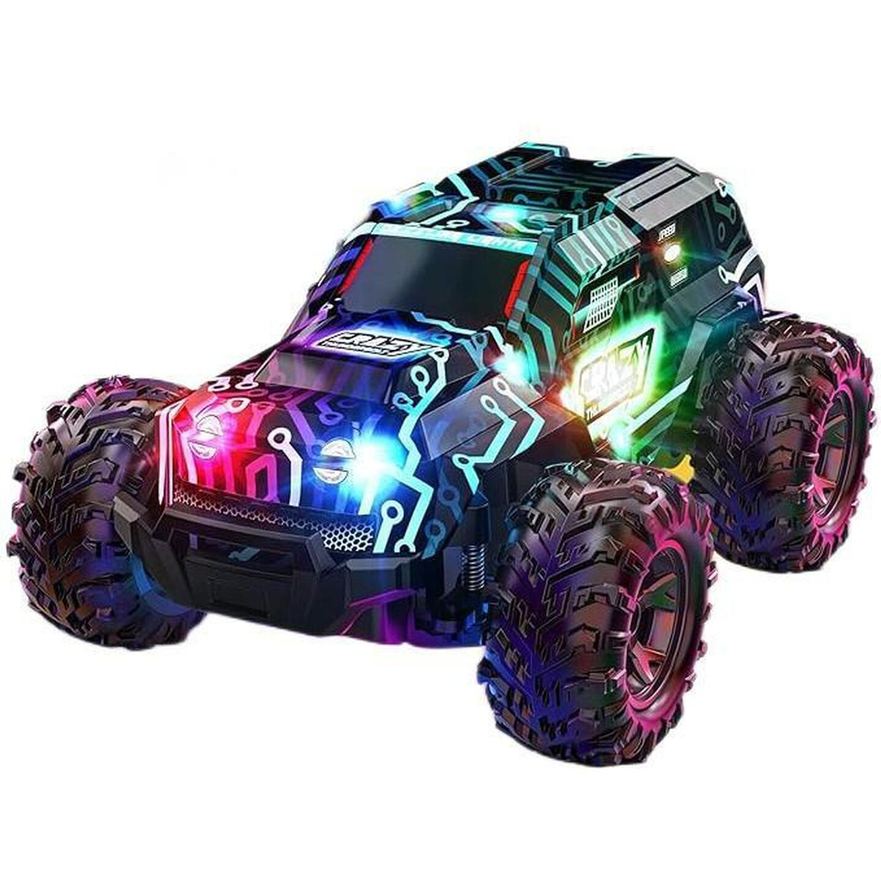 1:18 Scale RC RGB Car with Smoke Spray