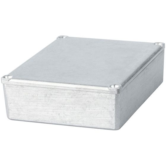Jaycar Economy Die-Cast Aluminium Enclosure Box – 119 × 93.5 × 34 mm (HB5067)