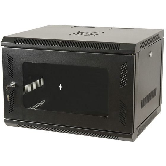 6U Rack Mount Enclosure – Steel, Tempered Glass Door, Flatpack | JAYCAR HB5170