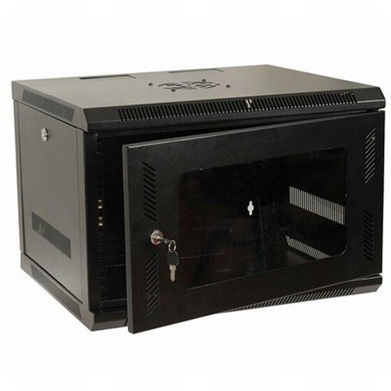 6U Rack Mount Enclosure – Assembled, Steel, Tempered Glass Door | JAYCAR HB5171