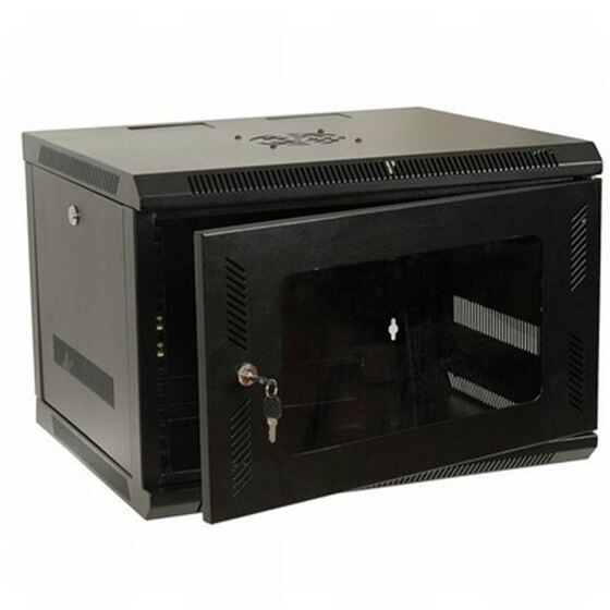 Jaycar 6U Swing Frame Rack Mount Enclosure – Tempered Glass Doors, Flatpack | HB5180