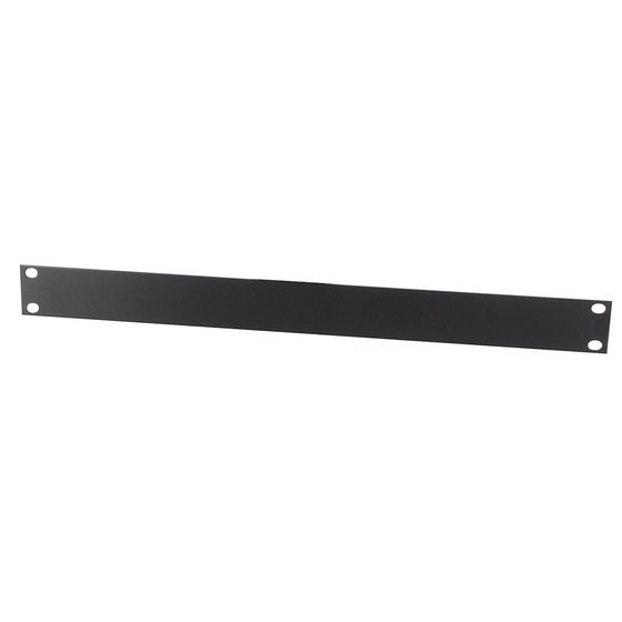 Aluminium 1U Rack Cabinet Panel – 44mm, Black Brushed Anodised Finish