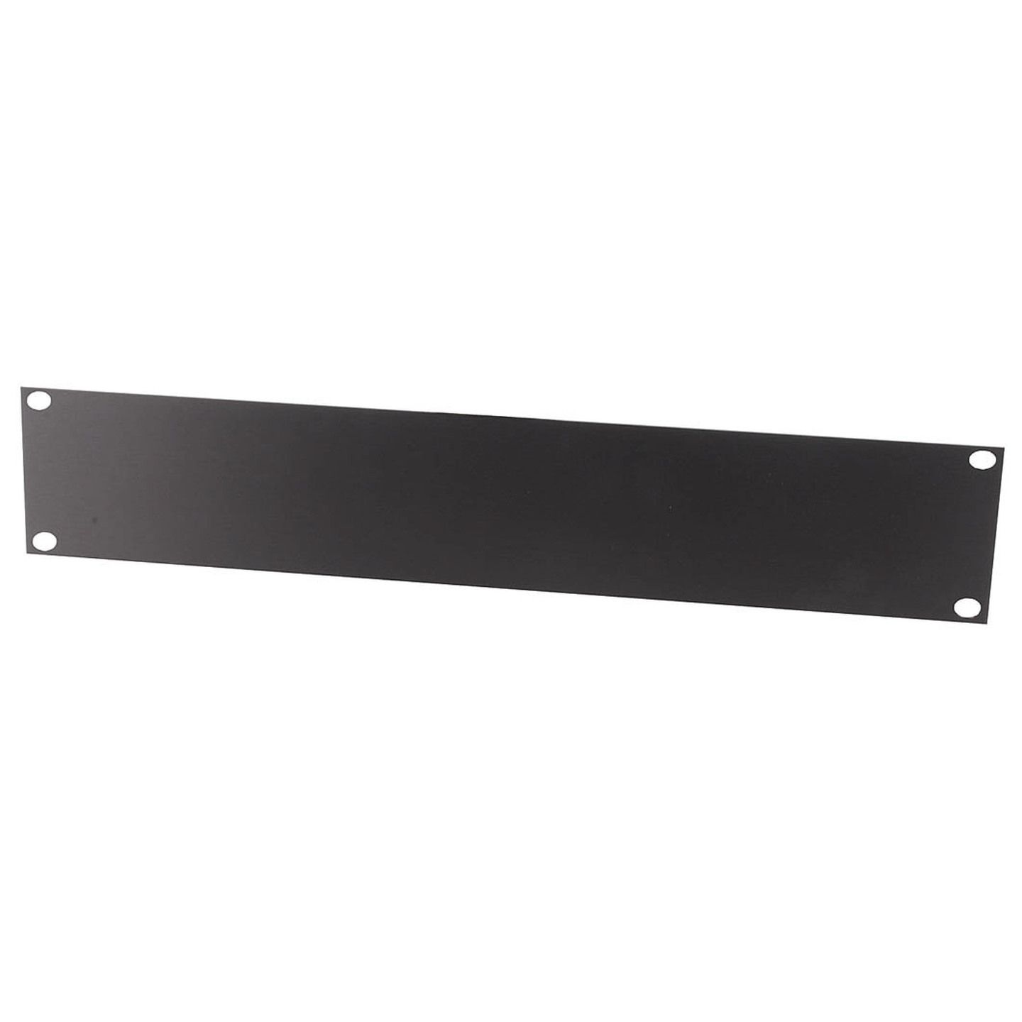 Aluminium 88mm 2U Rack Cabinet Panel - Black Finish