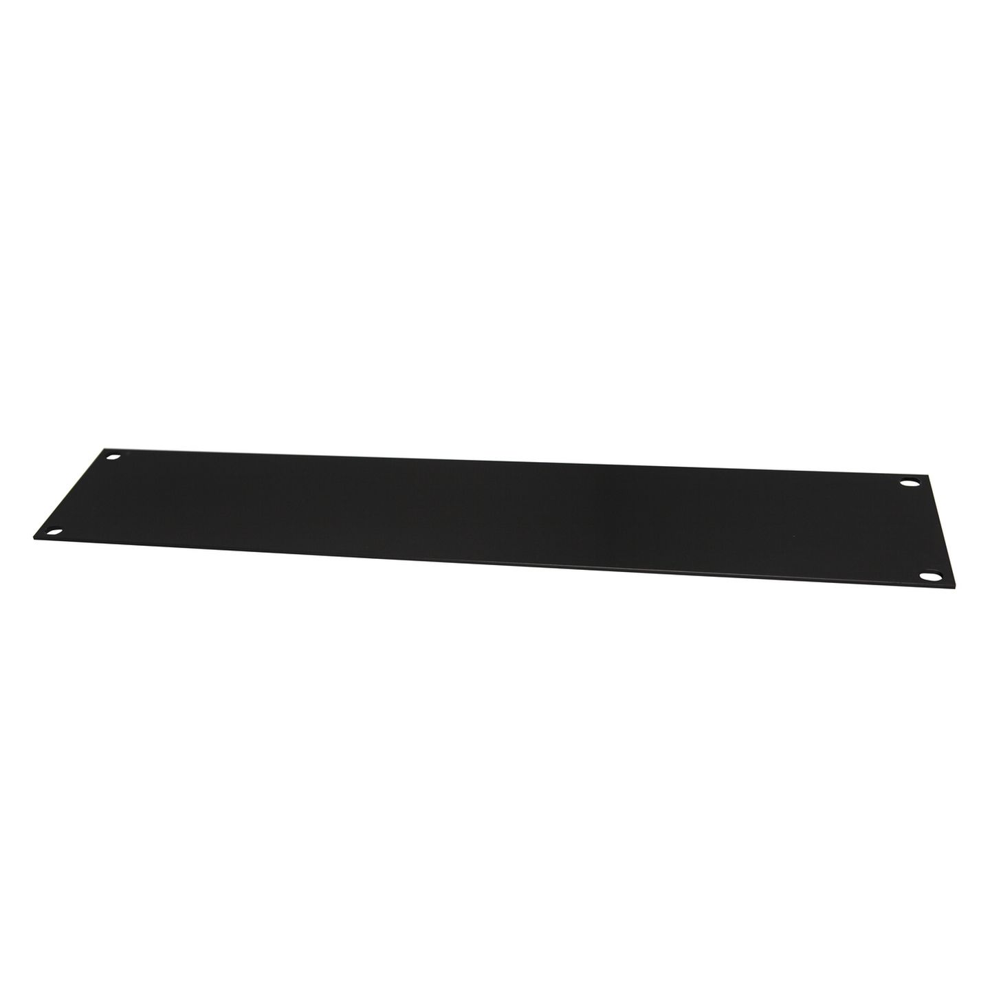 Aluminium 88mm 2U Rack Cabinet Panel - Black Finish