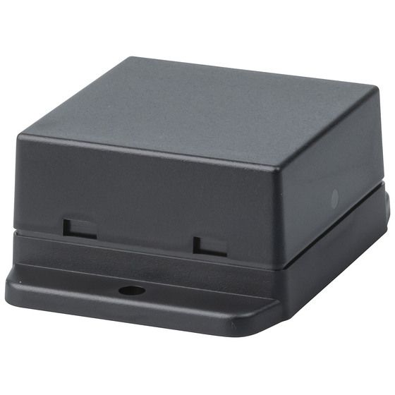 Jaycar Snap-Fit ABS Enclosure – Black, 70 × 51 × 27 mm, Wall/Ceiling Mount
