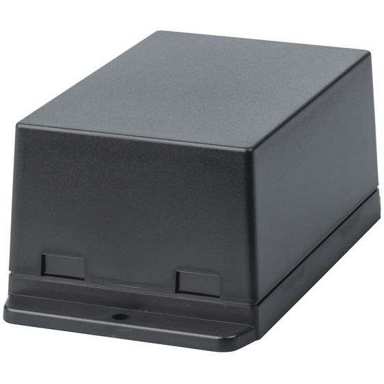 Jaycar Snap-Fit ABS Enclosure – Black, 127 × 70.7 × 50.5 mm, Wall/Ceiling Mount