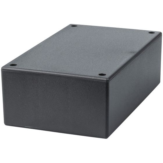 Jaycar Jiffy Box Enclosure – Black – 158 × 95 × 53 mm
