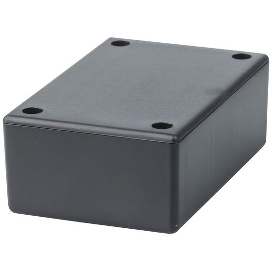 Jaycar Jiffy Box – Black – 83 × 54 × 31 mm – ABS with PCB Snap-In Locators