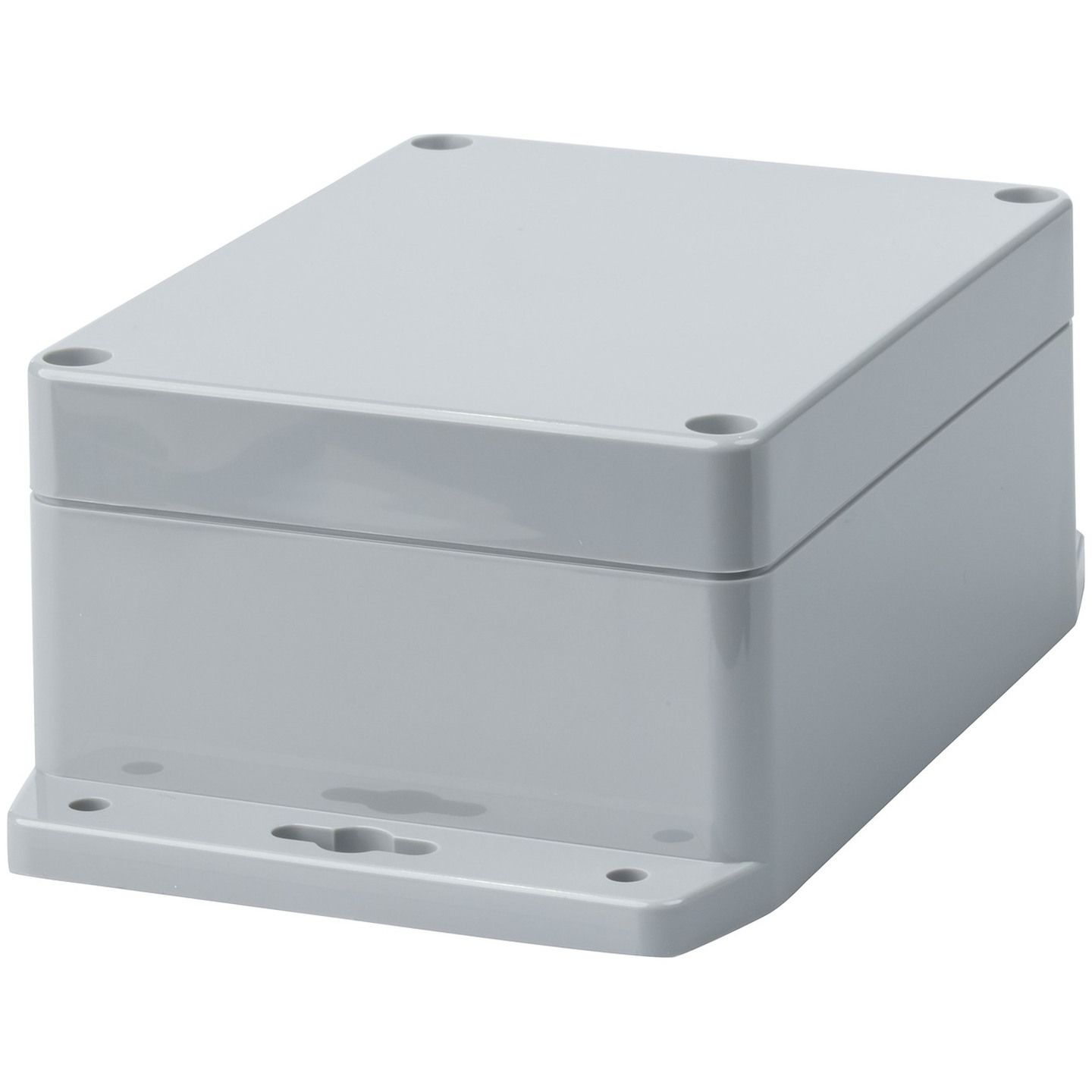 Dark Grey Enclosure with Mounting Flange - 115W x 90D x 55Hmm