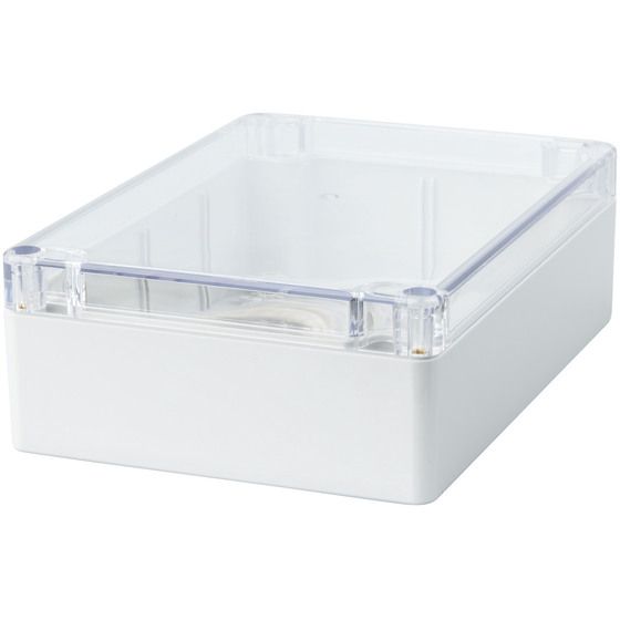Sealed Polycarbonate Enclosure 171 x 121 x 55mm – Clear Lid, IP65 Rated