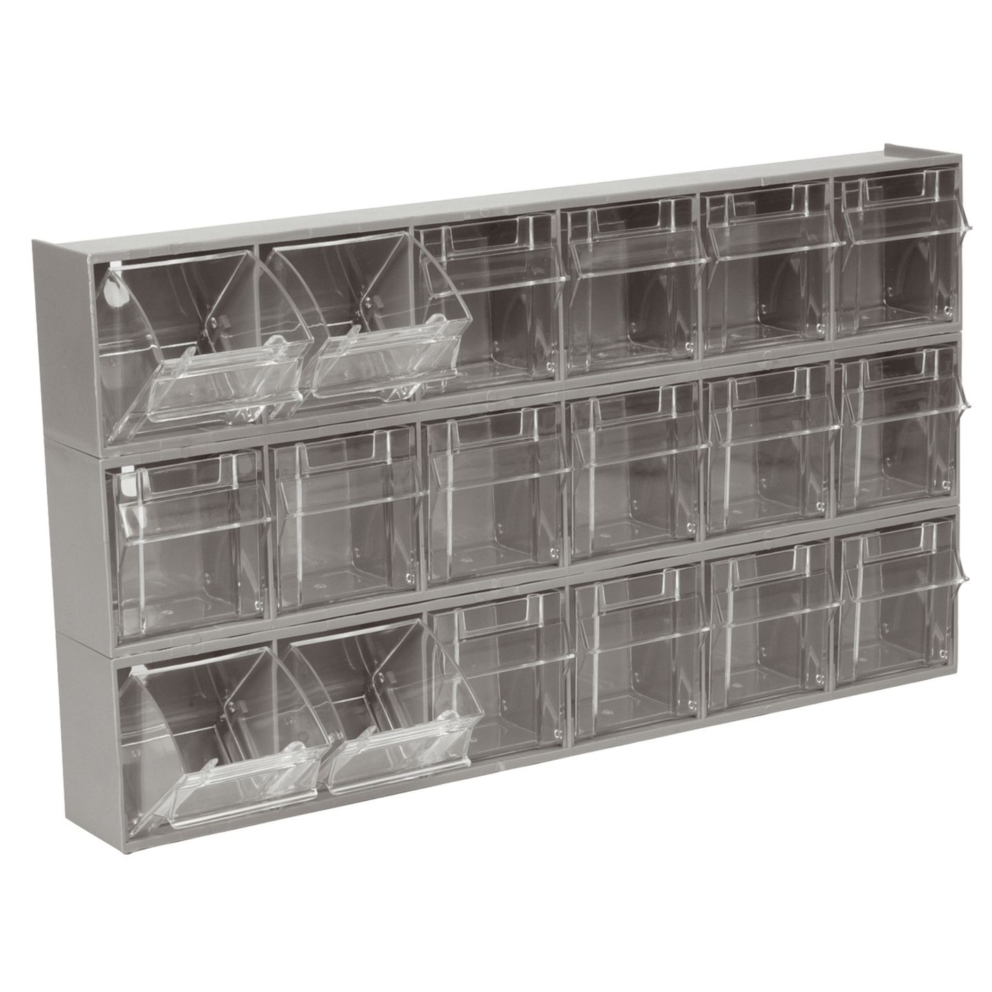 Large 6 Bin Parts Rack Cabinet