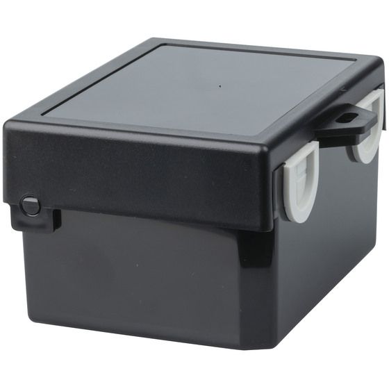 Jaycar Snap-In PCB Enclosure – Black, 91 × 122 × 69 mm