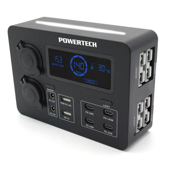 Powertech 12V Power Hub with LCD Screen and LED Light | Jaycar