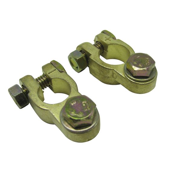 Universal Bolt Type Battery Terminals – Positive & Negative Pair | Jaycar HC4034