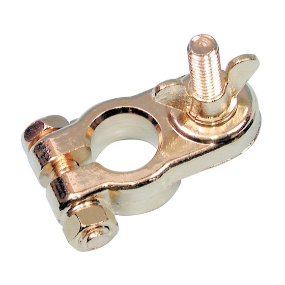 Gold Plated Battery Terminal – 6mm Screw Type, Positive | Jaycar HC4040