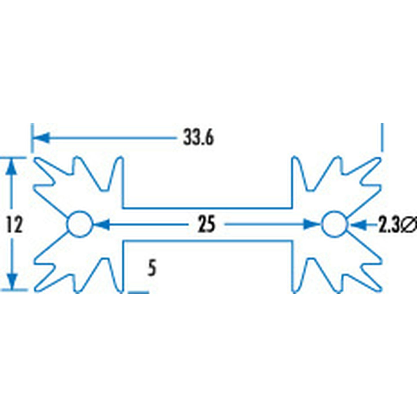 PC Mount TO-3P Heatsink - 25mm High