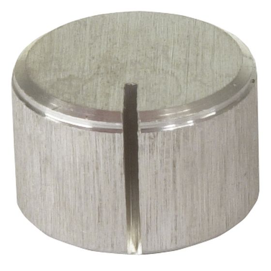 22mm Brushed Aluminium Knob – Engraved Pointer, Hi-Fi Grade | Jaycar