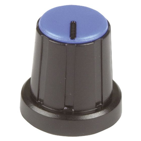 BLUE PUSH ON STYLE KNOB