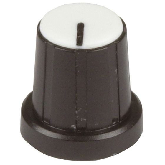 WHITE PUSH ON STYLE KNOB