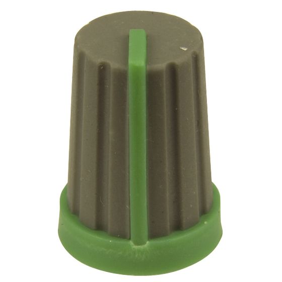 KNOB PLASTIC PUSH ON 18T SPLINE - GREY/GR
