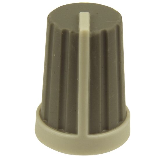 Jaycar Push-On Knob – 18T Spline, Grey/White Pointer (HK7734)