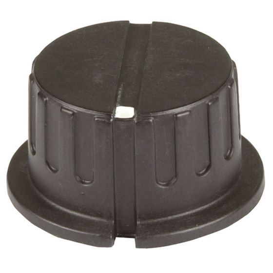 Jaycar 35mm Fluted Knob – 1/4" Shaft Grubscrew Fixing (HK7766)