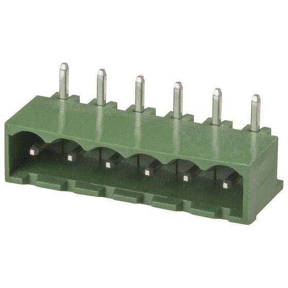 Jaycar 6 Pole PC Mount Pluggable Header – 5.08mm Pitch – Horizontal Plug