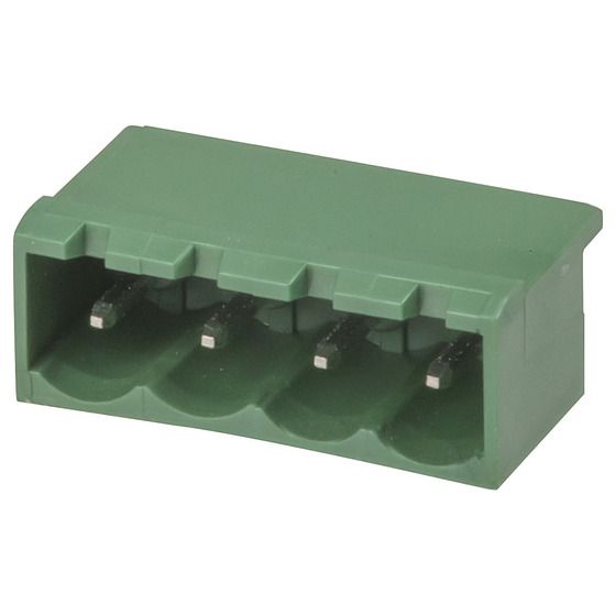 4 POLE PC MOUNT PLUGGABLE HEADER - 5.08MM - VERTICAL