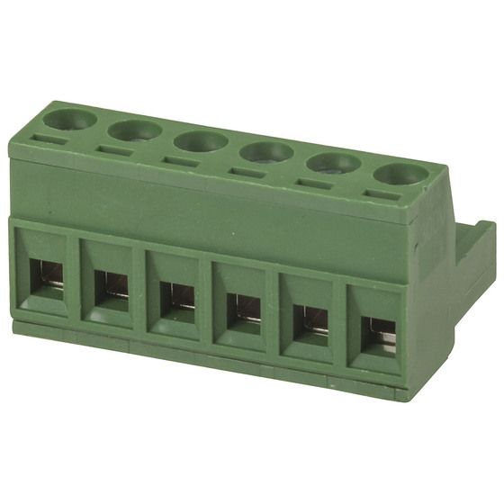6 Pole PC Mount Pluggable Terminal Block Socket 5.08mm Pitch | Jaycar