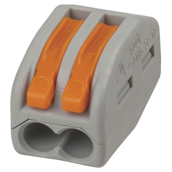 2 Way WAGO Splice Terminal Block | JAYCAR