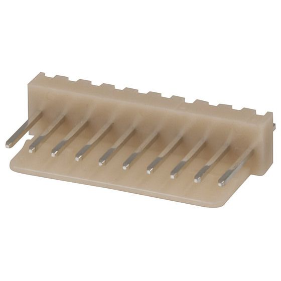 JAYCAR 10 Pin Straight Locking PCB Header – 2.54mm Pitch, Single Row, Tin-Plated Brass Pins