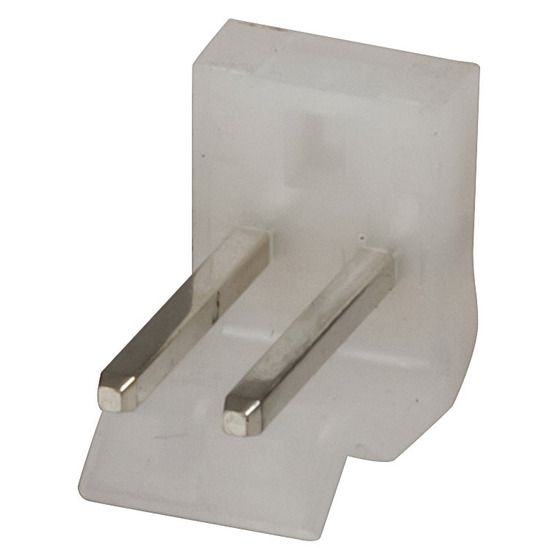 2 PIN 0.156IN STRAIGHT LOCKING HEADER WITH CRIMP PINS - 3.96MM PITCH