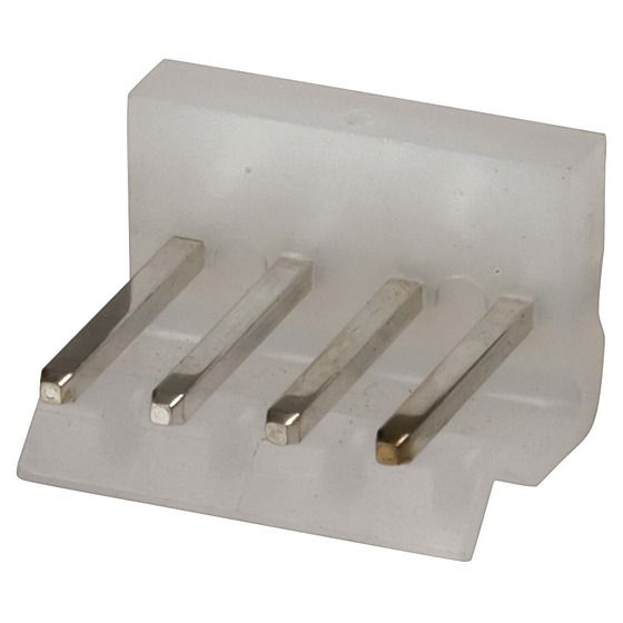 Jaycar 4-Pin 0.156" Straight Locking Header with Crimp Pins – 3.96mm Pitch