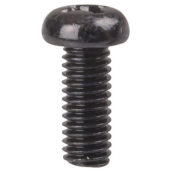 M6 SCREW 16MM BLACK PACK OF 12