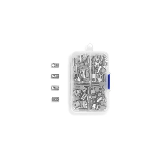 Jaycar T-Slide Nut Kit – M3, M4, M5 & M6 | 100-Pack for Aluminium Extrusions