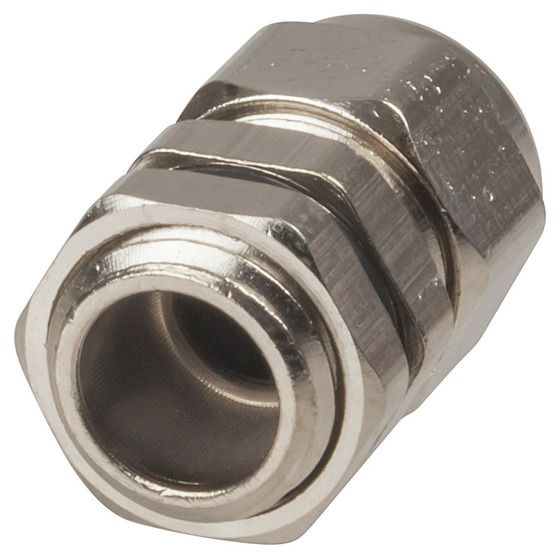 IP68 Nickel Plated Brass Cable Gland 3–6.5 mm | Pack of 2 | Jaycar