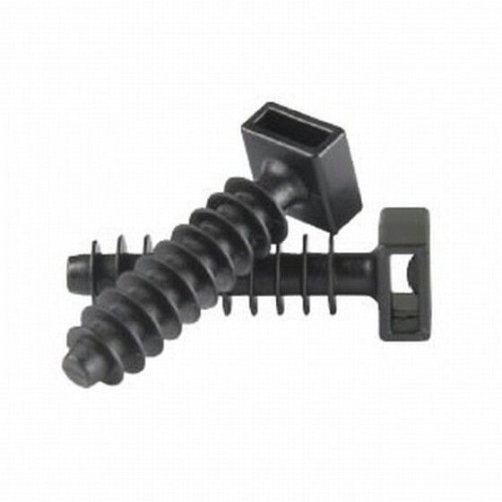 Jaycar Concrete Cable Tie Mounts – Pack of 100 | UL 94V-2 Nylon