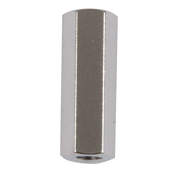 M3 x 15mm Tapped Metal Spacers – Nickel Plated Brass, Pack of 8