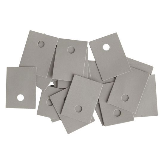 Jaycar TO-220 Silicone Rubber Transistor Insulator – Grey Washers, Pack of 20