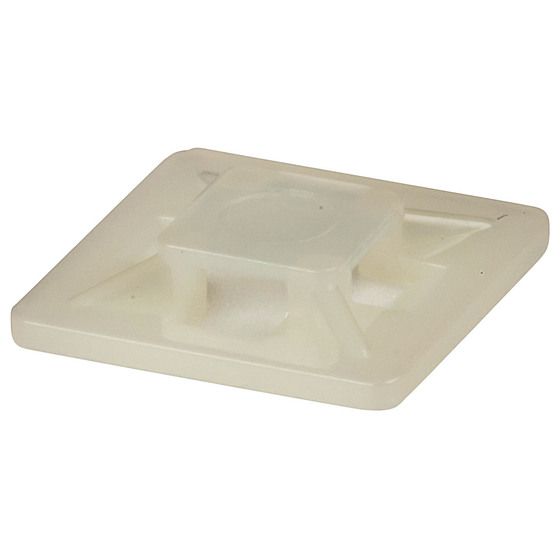 21MM SQUARE ADHESIVE TIE MOUNTS - PACK OF 10