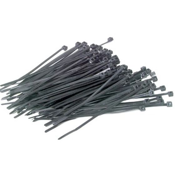 150mm Black Nylon Cable Ties – Pack of 100 (Jaycar)