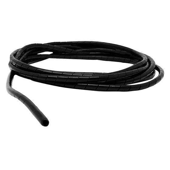 6mm Black Spiral Cable Wrapping – 2.5m | JAYCAR