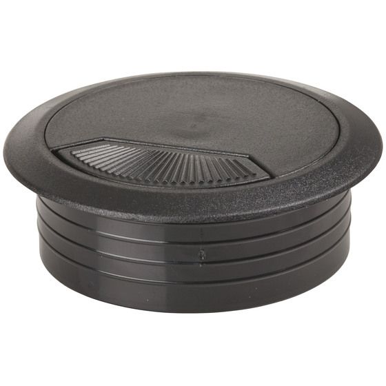 Round Desk Cable Grommet with Shutter – 60mm | JAYCAR
