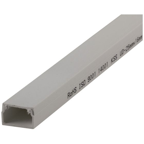Rectangular Cable Duct – 25 × 16 mm, 1 m Length | Paintable, Removable Cover