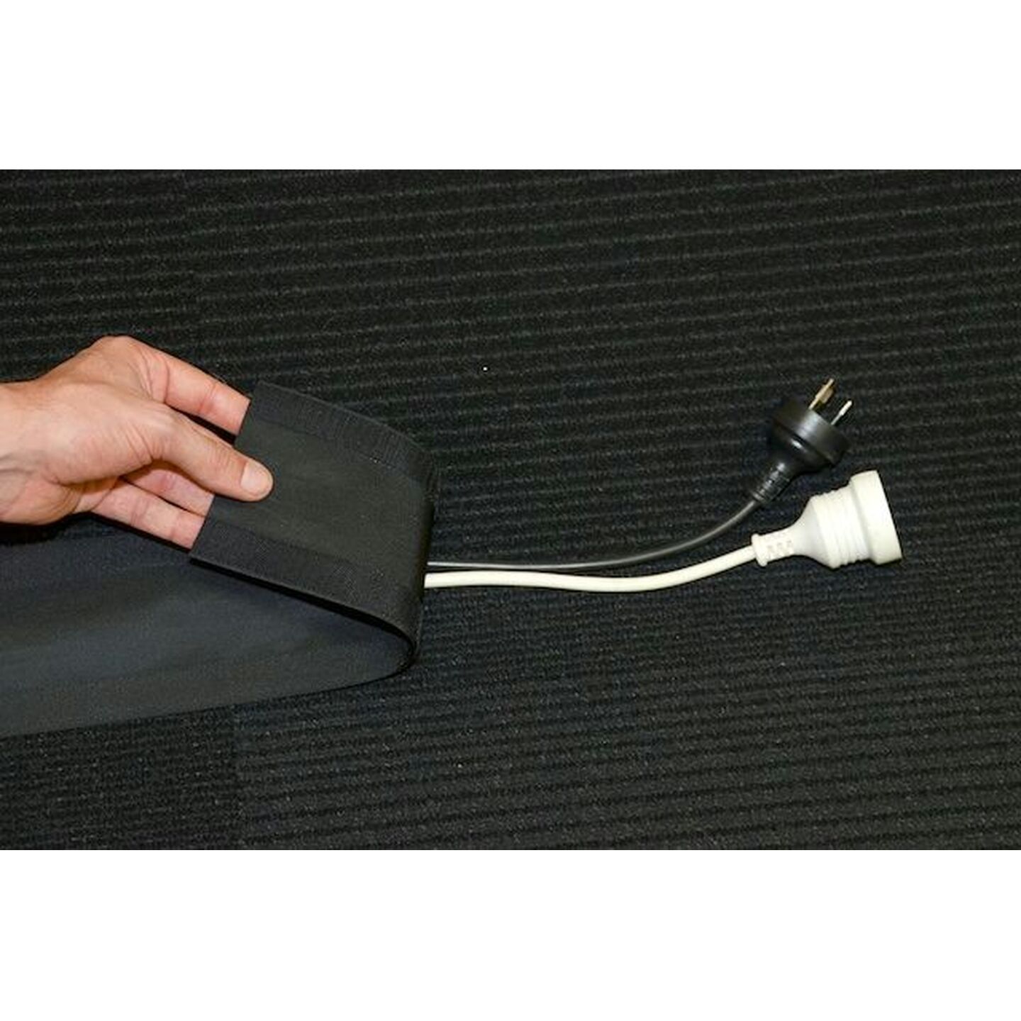 Secure Cord Cable Cover Black