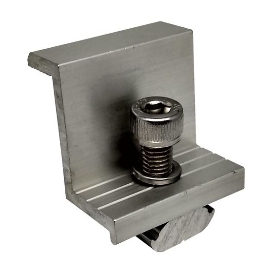 SOLAR PANEL RAIL END CLAMP 35MM