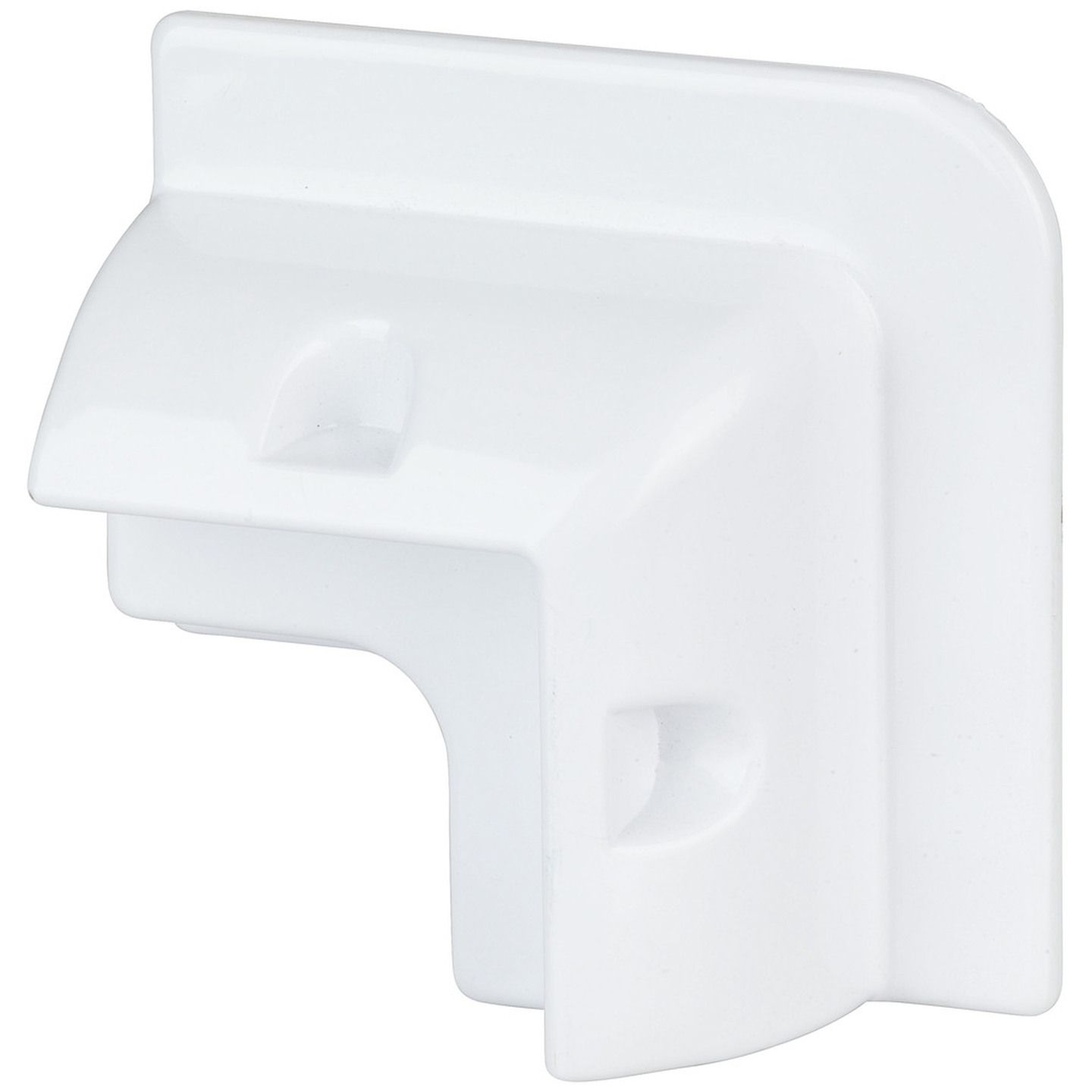 White ABS Solar Panel Corner Mounting Brackets - Set of 4