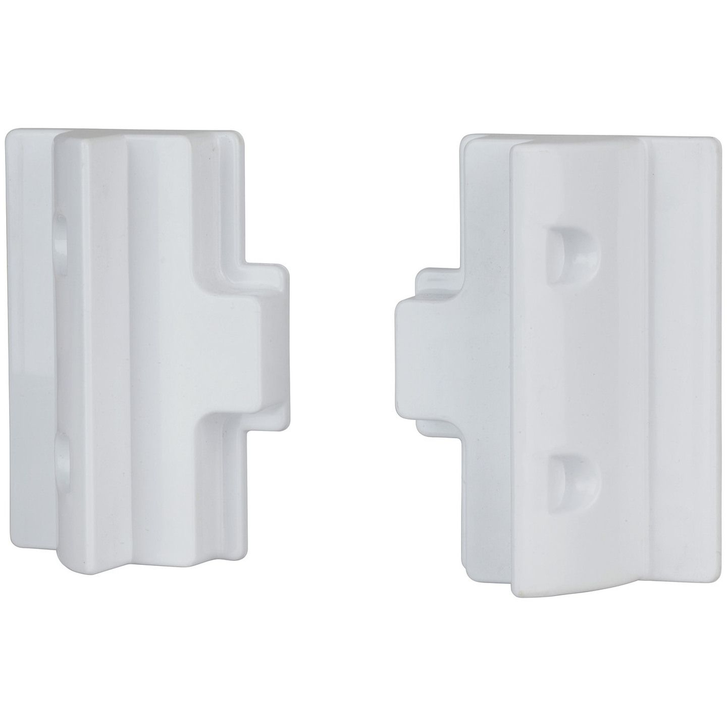 White ABS Solar Panel Side Mounting Brackets - Pair